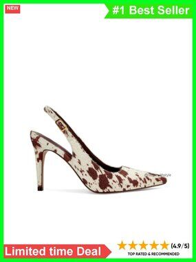 Slingback Stiletto Heels Closed Pointed Toe Buckle Dress Pump Shoes